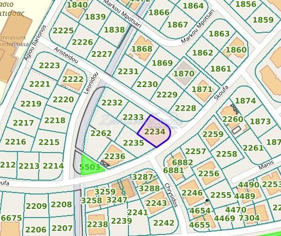 Plot for sale in the center