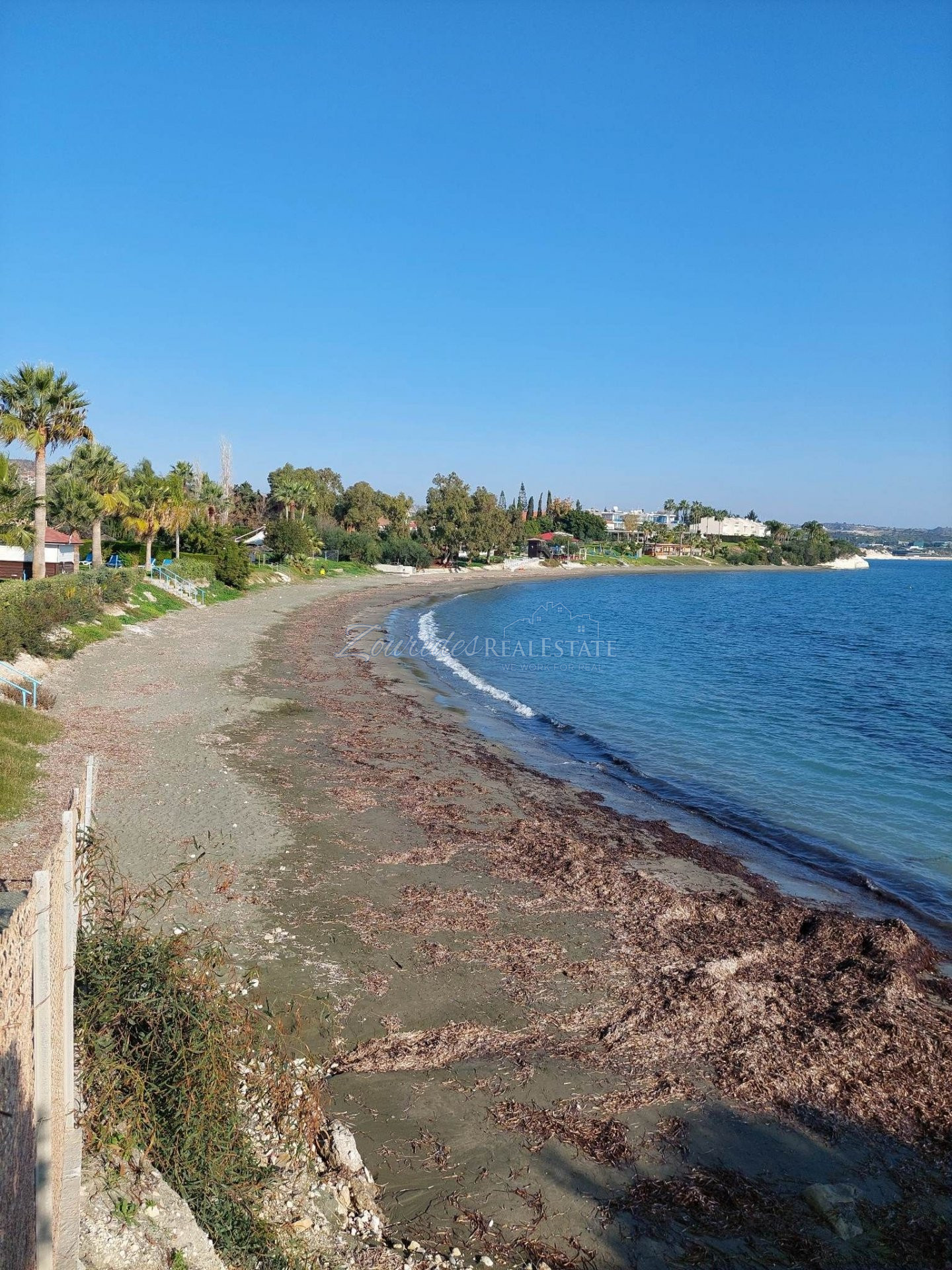 Land by the beach