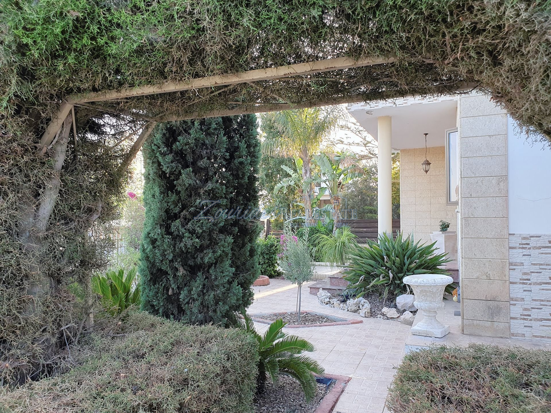 A detached house with open views