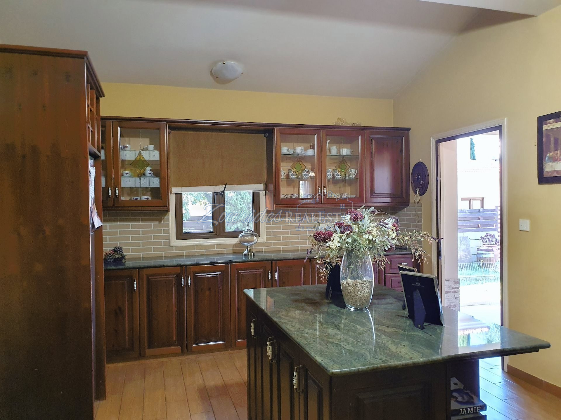 A detached house with open views