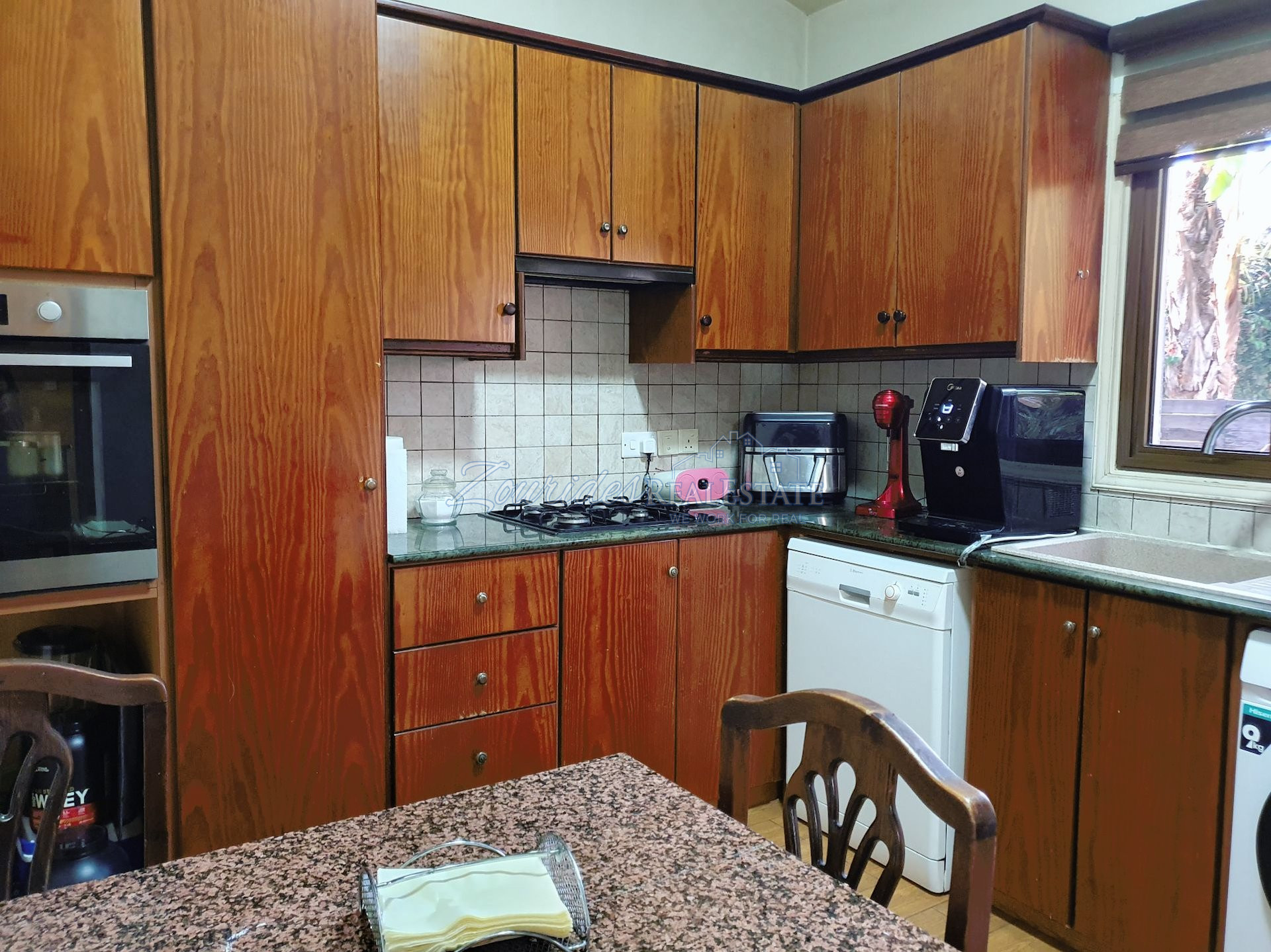 A detached house with open views