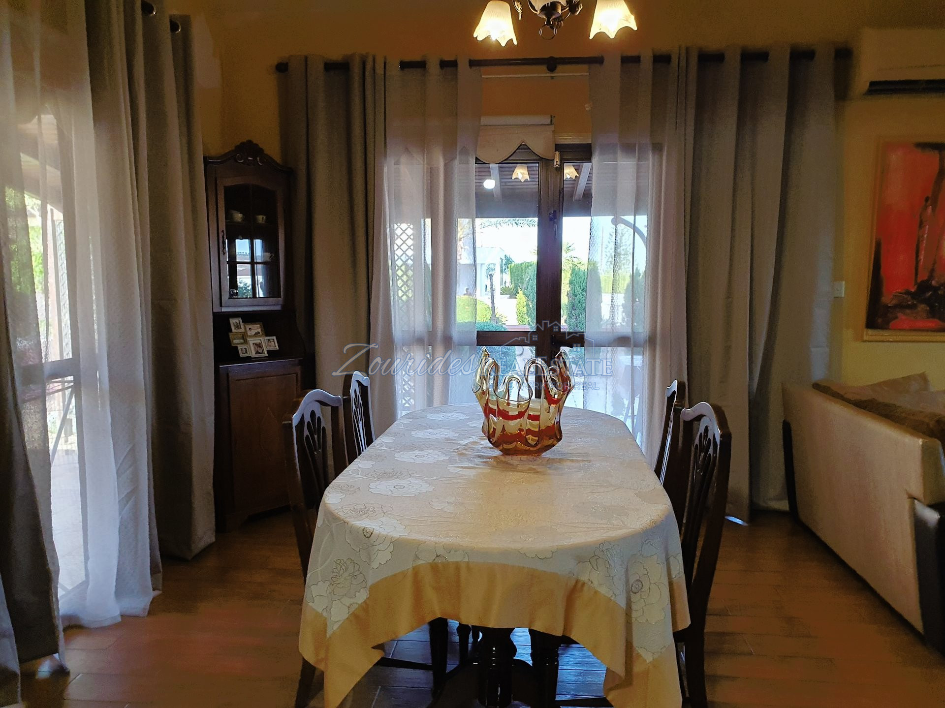 A detached house with open views